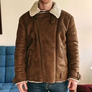 Faux shearling jacket